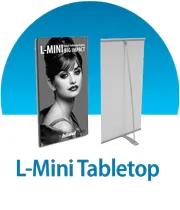 L-Mini Table Top Banner Stand